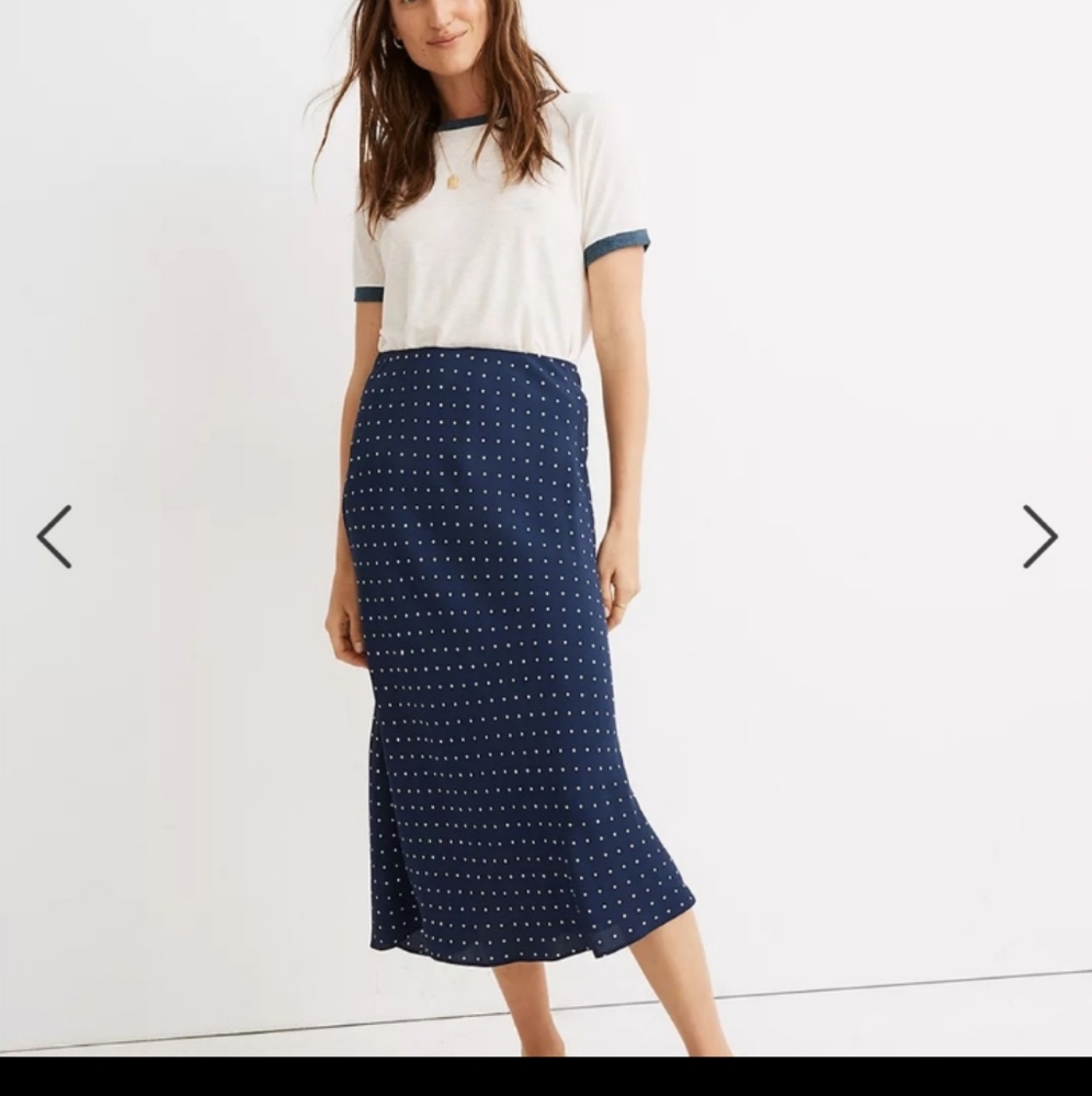 Madewell | The Perfect Midi Slip Skirt